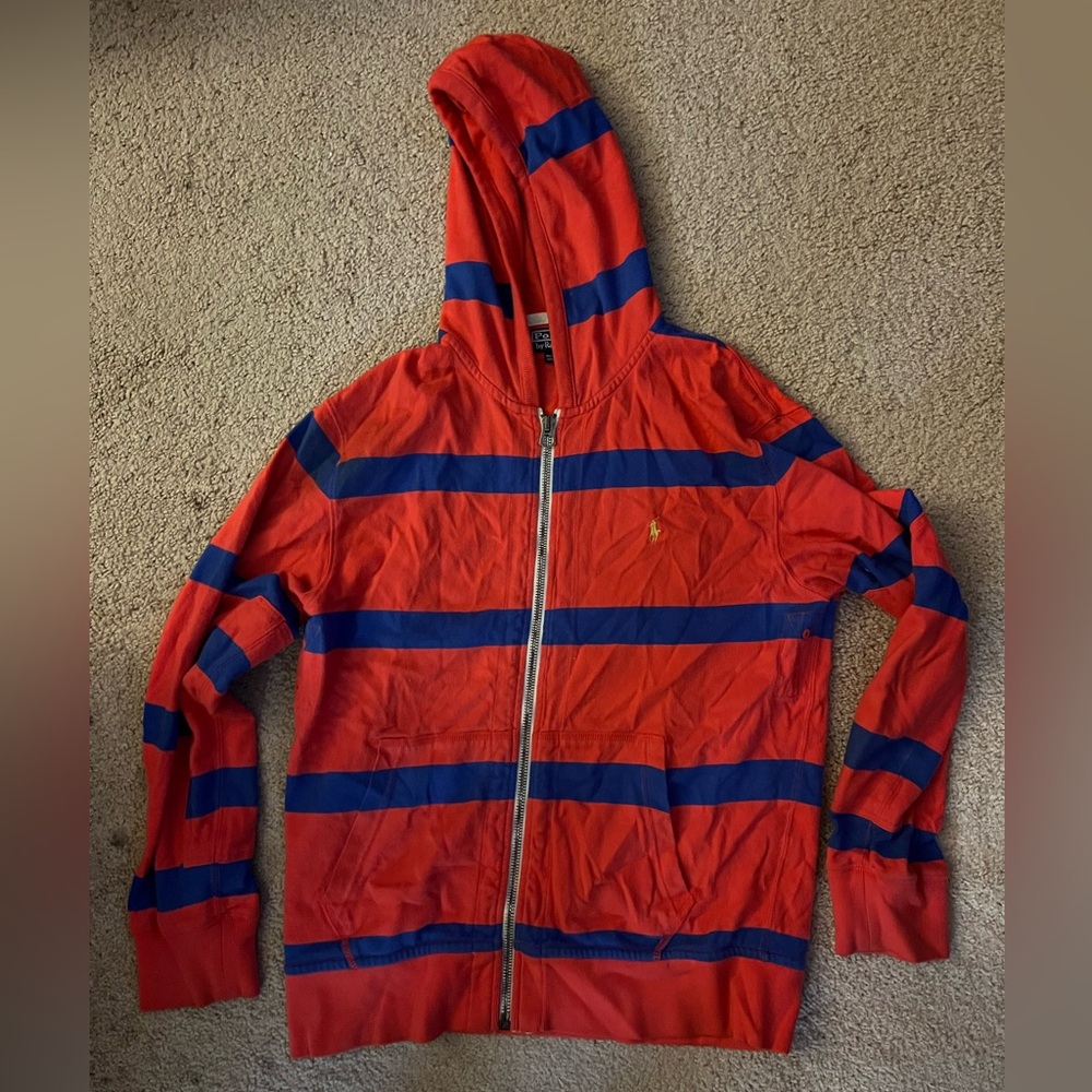 Vintage Ralph Lauren men’s Large zip hoodie Medium